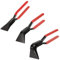 Falzzange 3-teiliges Set - Enthalten 0° Falzzange 45° Blechzange 90° Gerade Abgewinkelt Abkantzange, Maulbreite 60 mm, Spengler Werkzeug, Dachdecker Werkzeug