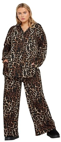 Yours Curve Leopard Print Shirt - Women's - Plus Size Curve
