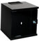 Baie de Brassage 10 Pouces 6U | Coffret réseau Mural 312x300x330 mm | Monté | Porte vitrée verrouillable | Charge 60 kg (Noir, 6U)