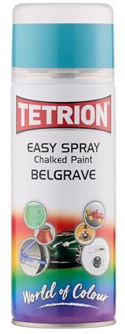 Tetrion Easy Spray Chalky Finish Spray Paint - Versatile Matte Paint for Wood, Metal, Ceramic & Plastic - Quick Dry, Easy Application, Elegant Colours for Interior & Exterior Use 400 ml