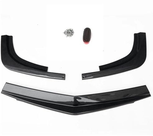 EKEGUY Frontspoiler Für Mercedes Für Benz W204 C63 Für AMG Limousine 4 Tür Nur 2012 2013 2014 Frontschürze Spoiler Lip Splitter Front Spoiler Lippe(Kohlenstoff-Look)
