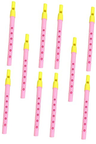 Abaodam 10stücke Kleine Klarinette Aus Kunststoff Flöte Für Junge Mädchen Anfänger Geeignet Zufällige Farbe Handflexibilität Und Koordination Trainieren