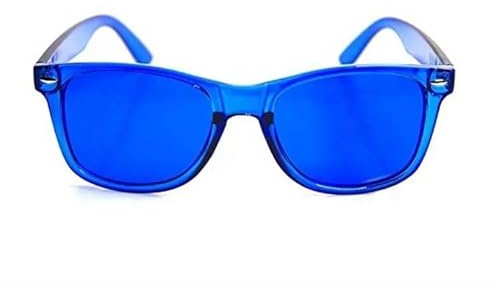 RobRia Farbtherapie-Brille – Farbtherapie-Brillengläser, getönte Gläser, kratzfeste Gläser mit Premium-Rahmen