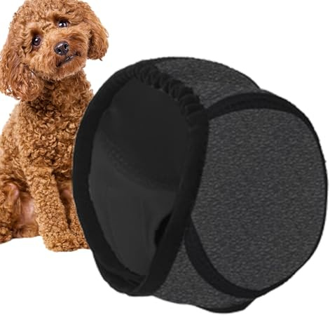 Ohrwickel für Hunde ohne Klappen, geräuscharm, wasserdicht, rutschfest, verstellbar, für Haustierpflege, Bad, Feuerwerk