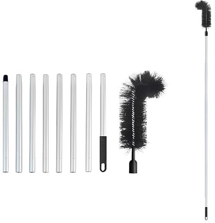 Outils De Nettoyage De Gouttière, Nettoyage Gouttiere Toit Détachable, Pelle Nettoyante Pour Gouttière De 286cm, Avec 8 Extension Pole