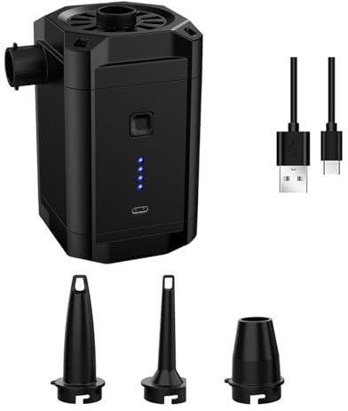 Pompes à air rechargeables multi-usages - Gonflage rapide - Pour matelas pneumatiques, jouets de piscine