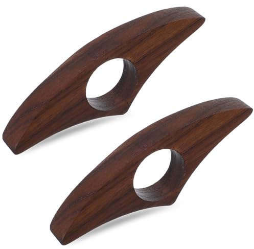 Nogeqi 2 Stück Buchseitenhalter Aus Walnuss Seitenhalter Für Bücher | Natur Holz Buchhalter Daumen Book Page Holder Bücher Zubehör Lesen Zubehör Geschenke Für Leseratten, Buchliebhaber Und Lehrer