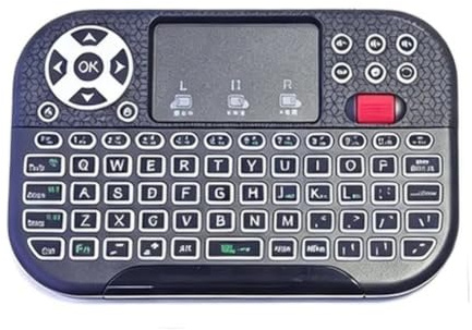 Aundhegrtt Air Mouse Remote with Wireless Keyboard Touchpad Scroll Wheel 7 Color Backlit BT 2.4G Dual Mode for PC TV Box