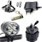 Lumière de vélo, lumière de Bicyclette de 7000(Max.) lumens 5 LED, lumière Avant de vélo de Montagne étanche avec Batterie Rechargeable de 6400 mAh, Phare Avant à 3 Modes (Gris)