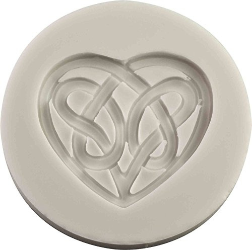 FPC Sugarcraft Celtic Love Knot Cake Decoration Mold, Handmade, Versatile Construction, Silicone, Transparent