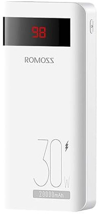 ROMOSS Sense6PS Pro Powerbank 20000mAh, 30W (Blanco)