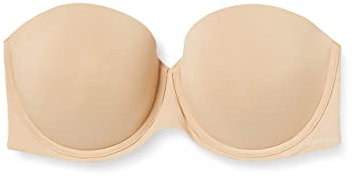 Calvin Klein Women Strapless Bra Push-up, Beige (Bare), 36D