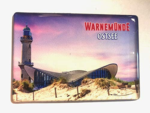 Ostseebad Warnemünde Souvenir-Kühlschrankmagnet Fridge Magnet 141110 Reiseandenken-Ostsee Deutschland