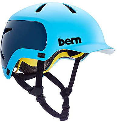 Bern WATTS 2.0 Fahrrad Helm, Matt Ozeanblau, L