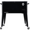 Permasteel Carrito de Bebidas Refrigerado - Carrito Nevera con Ruedas - Cooler Moderno para la Terraza o Patio - 75 litros