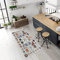 Pasha Home Küchenteppich 80x300 cm Mosaic bunt/Küchenläufer waschbar bei 30°C/Küchenläufer rutschfest und pflegeleicht/Teppich für Küche, Flur, Schlaf- oder Wohnzimmer