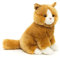 Uni-Toys - Katze Goldbraun, sitzend - 21 cm (Höhe) - Plüsch-Kätzchen - Plüschtier, Kuscheltier