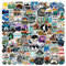100 Stück Outdoor Stickers, Vsco Camping Aufkleber, Camping Abenteuer Wasserdicht Vinyl Stickers für Laptop Koffer Motorrad Skateboard Auto Gepäck