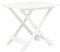 Homgoday Gartentisch Klappbar Klapptisch Tisch Balkontisch Beistelltisch Bistrotisch Terrassentisch Holztisch für Garten Balkon Terrasse Weiß 79 x 72 x 70 cm Kunststoff