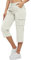 donhobo Women's Capri Golf Hiking Trousers,Ladies Cargo Capris Walking Pants,3/4 Length Trousers Lightweight Quick Dry Joggers Workout Shorts with 6 Pockets White XL