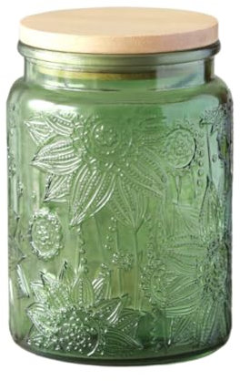 ANSQU Vintage Colored Mason Jar, 700ml with Lid - Decorative Kitchen Jar for Coffee, Tea, Candy, Cookies