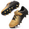 Fußballschuhe Kinder FG/AG Fussballschuhe Footballschuhe Jungen Mädchen Kids Kunstrasen Trainingsschuhe Soccer Schuhe Sportschueh Teens draußen Hallenfußball Indoor Outdoor Unisex Schwarzes Gold EU28