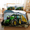 Leleyouzer 3D Traktor kinderbettwäsche,Weiche Mikrofaser Traktor-Bettbezug mit 2 Kissenbezug 50 x 75 cm (Tractor 2, 135×200 cm)