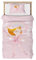 DJDEA Housse de Couette Rose 120x150 Enfant Fille - Parure de Lit 1 Personne avec Taie d'oreiller 40x60 avec Fermeture à glissière - Housse de Couette 1 Personne en Microfibre