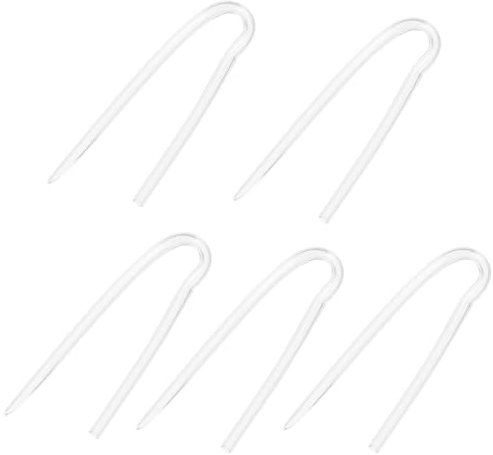 Yitaocity 5Pcs Hearing Aid Tubes, R Type Soft Flexible BTE Earmold Hearing Aid Tube Replacement Hearing Aid Ear Tubes Supplies for Hearing Aids Machine (3.6x2.0mm), Clear