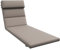 Outsunny Cuscino per Sdraio e Lettino Prendisole, Cuscino Imbottito con Poggiatesta e Lacci in Poliestere Resistente all'Acqua, Grigio Scuro