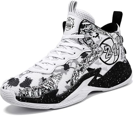 CHRRUXIN Herren Basketballschuhe High Top Sportschuhe Casual Atmungsaktiv Tennis Schuhe Herren Gym Sneaker Hallenschuhe