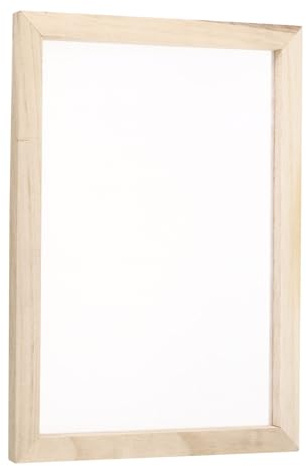 sourcing map Silk Screen Printing Frame 15.7x11.8 | Wood with 160 White Mesh for Screen Printing DIY Project