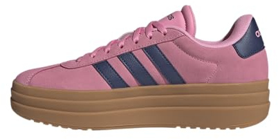 Adidas Womens VL Court Bold Sportswear, Bliss Pink/Dark Blue/Gold Metallic, 7.5