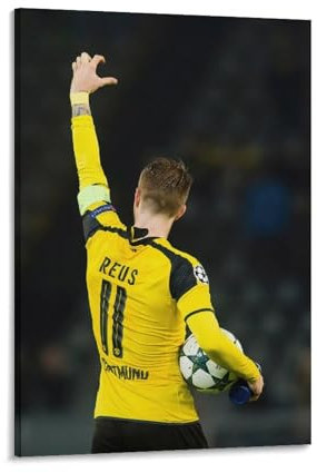 Marco Reus hübscher Fußballposter, Sportposter, Kunstdruck, Wandfoto, Malerei, Poster, Hängebild, Familiendekoration, 50 x 75 cm, 3 Stück