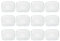 LAV 12x Klar 16.5cm Cozy Cappuccino-Untertassen aus Glas - Latté Tee Heiße Schokolade Cappuccino Espresso Trinken Bechers Gläser Set mit Griff