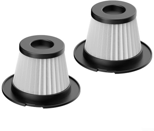 2 Pack Vacuum Filters Replacement For Greenote ‎GF50 Cordless Vacuum Cleaner Spare Parts Accessories, Reusable Washable Vacuum Cleaner Filters