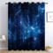 CozyRest Blickdichte Vorhänge, Blauer Sternenhimmel Universum Weltraum Verdunkelungsvorhang - 160 x 70 cm - Vorhänge Mit Ösen, Polyester für Schlafzimmer Wohnzimmer, Geräuschreduzierung 2 St