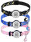 TagHelp Katzenhalsband mit Namensschild, Breakaway-Katzenhalsband mit Mond und Sternen, niedliches Kätzchen-Halsband, verstellbar, sicher, mit intelligentem ID-Tag (Schwarz & Blau & Rosa, Just Collar)