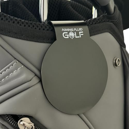Aiming Fluid Golf Magnetischer Golfsack-Landeplatz - Magnetplatte mit starker Befestigung für ein einfaches Greifen und Go-Werkzeug, inklusive Ausrüstungstasche, Zubehörhalter, ideales Geschenk für