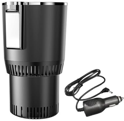 Enfriador Calentador de Tazas para automóvil 2 en 1 con Pantalla Digital Inteligente, portavasos para automóvil con calefacción y refrigeración, refrigerador y Calentador para Tazas para automóvil