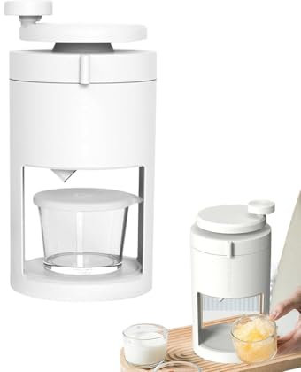 Glugahrif Sorbetière rasée, Glace, avec manivelle, Portable, Gadget de Cuisine, antirouille, pour café, Boulangerie