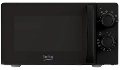 Beko Solo Microwave MOC20100B1 | Black Design | 20L Capacity | 700W Power | Includes Auto-Defrost & 30 Min Mechanical Timer