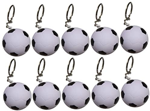 Artibetter 10Pezzi Retrattile Pallone Calcio Gadget Divertente Per Ufficio e Decorazione Chiavi Design Elegant