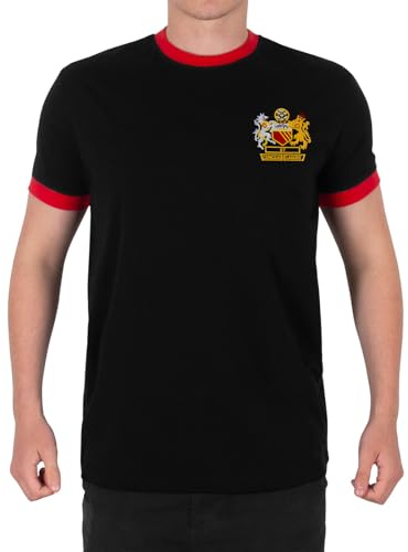 fan originals Manchester Crest T-Shirt Mens Wembley United Retro Colours
