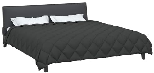 vidaXL Winterbettdecke 200 x 240 cm 450 g/m² Anthrazit