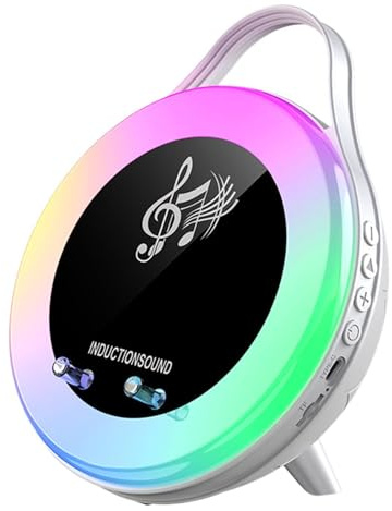 Bsbkoj Stand, Hi-Fi Sound Fast Charging Phone Holder, Induction Dock with Cool Tech Design, Sleek Portable Gadget, Stand for Home Bedroom Office Apartment