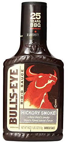 Bulls-Eye BBQ - Salsa de humo de nogal americano, 510 g, 12 unidades