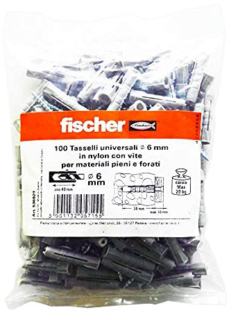 Tasselli in nylon universali 6mm Fischer - 536929