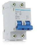 Chint 41223 interruttore magnetotermico da guida din quadro 1P+N 20A 4,5ka 2 moduli