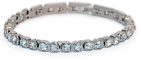Fashion Boulevard Magnetarmband Energetix 4you 463 Moonlight klare Swarovski Crystals White Diamond 1A Qualität Magnetix S/M